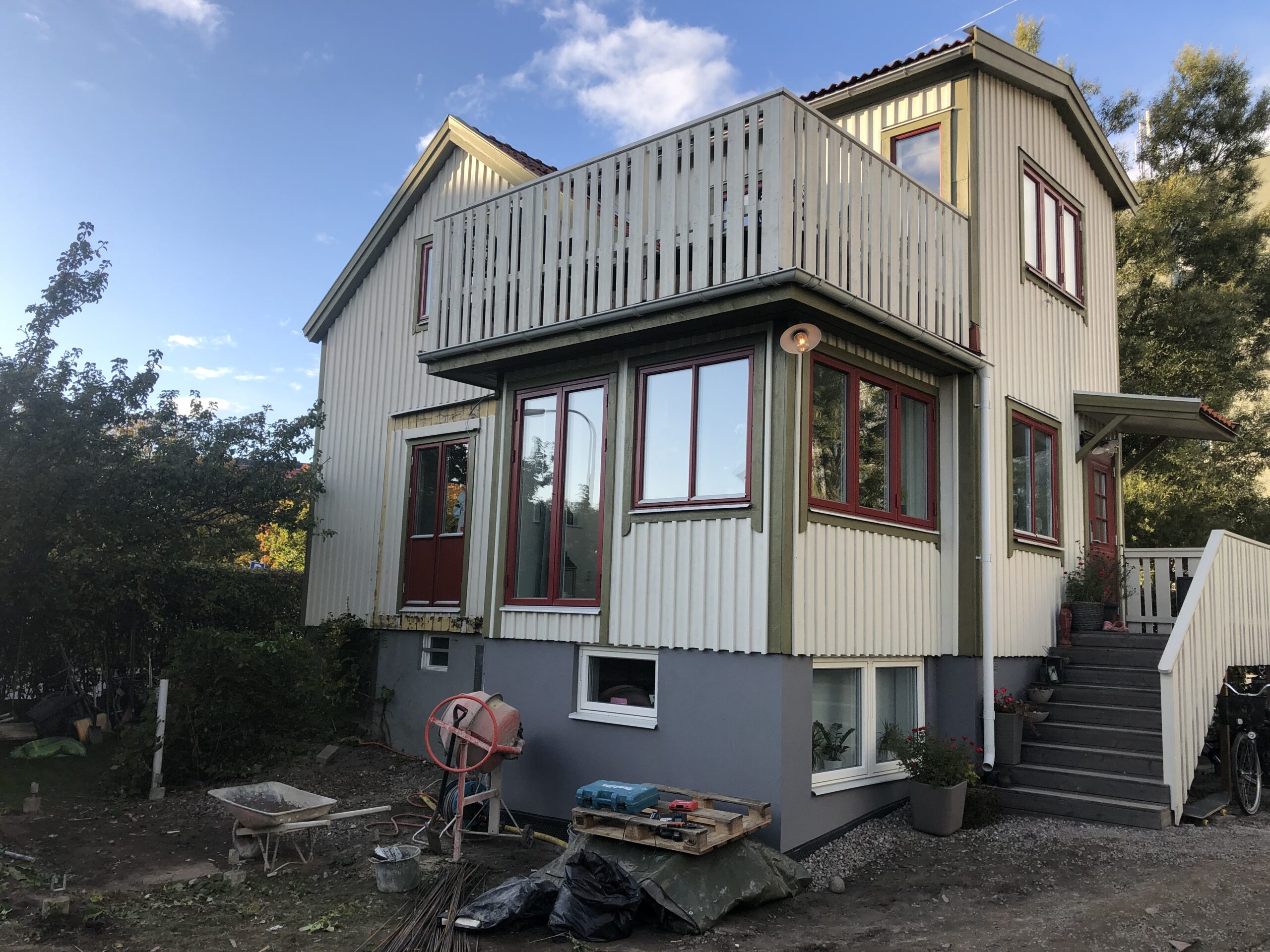 Trädgård före-bild